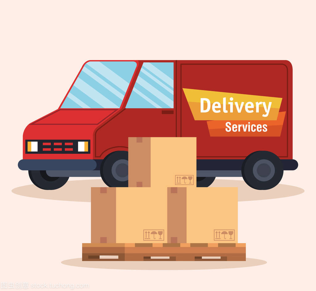 高效物流，一触即达 解析卡车配送服务图标的视觉语言与行业内涵